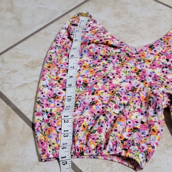 Primark NWT Floral Boho Balloon Sleeve Mini Dress Women's Size XL - Picture 13 of 16